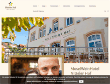 Tablet Screenshot of hotelnittelerhof.eu